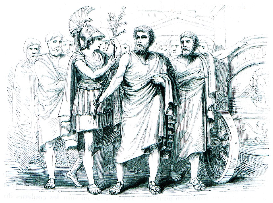 Φανταστική απεικόνιση- Ο Μιλτιάδης (αριστερά) και ο Θεμιστοκλής (δ - Wordsworth Christopher - 1841
