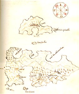 Χάρτης της Κεφαλονιάς και της Ιθάκης - Millo Antonio - 1582-1591