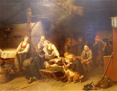 Б. Нордэнберг. Пасля палявання