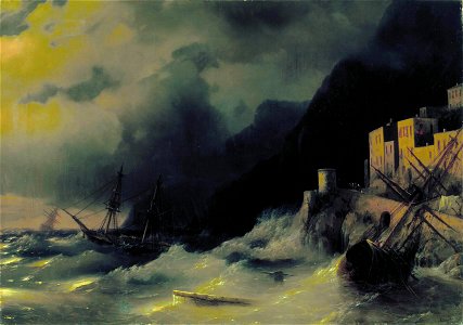 Буря на море Айвазовский