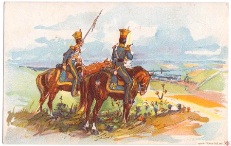Апсит. №28, Русске уланы на разведках