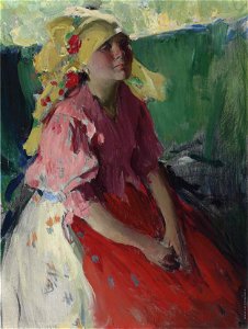 Архипов Молодая крестьянка 1915