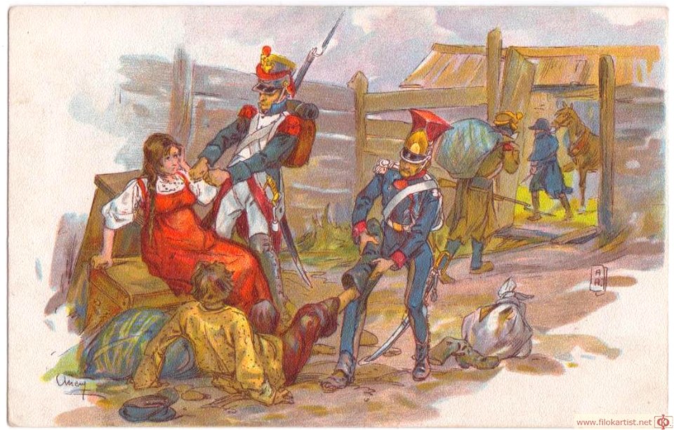 Апсит. №4, Грабеж французов в Москве