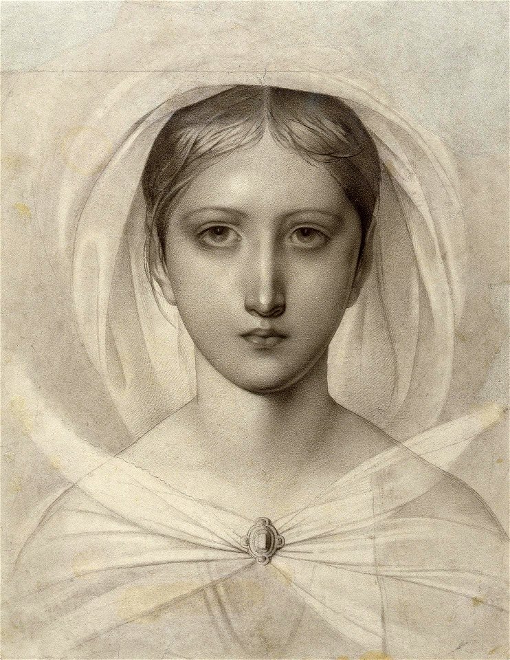 Бруни Ф.А. - Голова Мадонны - 1830-40