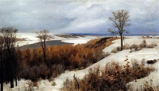 В. Д. Поленов. Ранний снег. Бёхово. 1891
