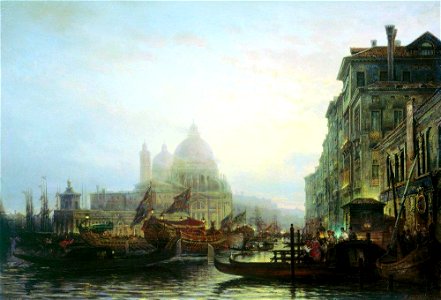 Венеция ночью. 1850-е