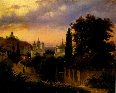 Вид Подола в Киеве (В. И. Штернберг, 1837)