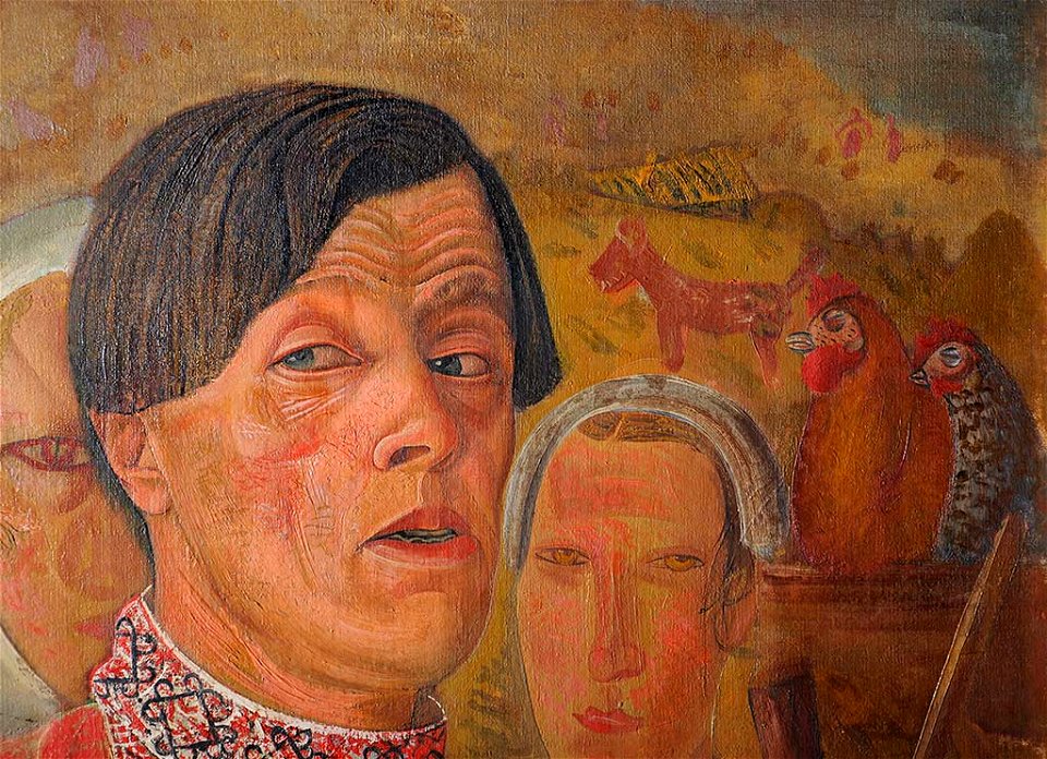 Григорьев Автопортрет фрагмент