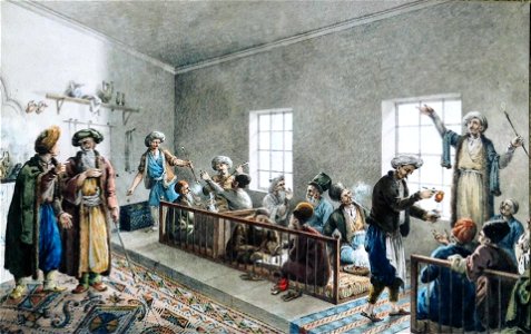 Гейслер Кристиан. Татарская кофейня в Бахчисарае. 1796 г