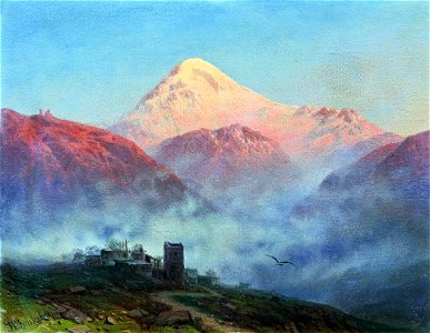 И. Н. Занковский. Гора Казбек