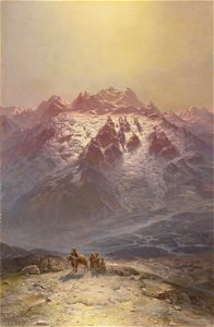 И. Н. Занковский. Сцена в горах