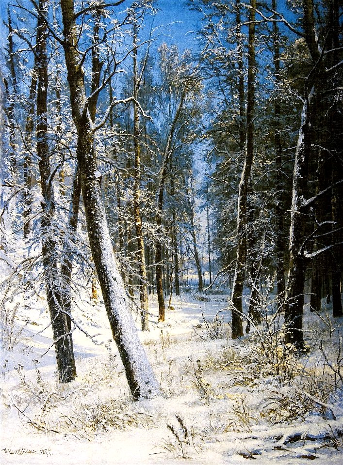 Зима в лесу (Иней) (Шишкин)
