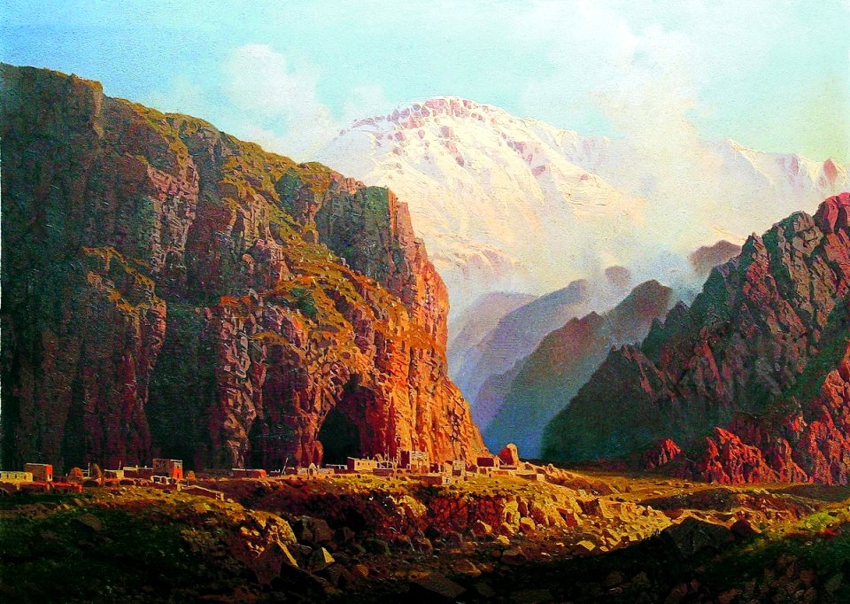 И. Н. Занковский. Горная долина, освещенная солнцем