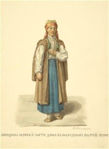 Женщина верхней части Дона в нарядном платье