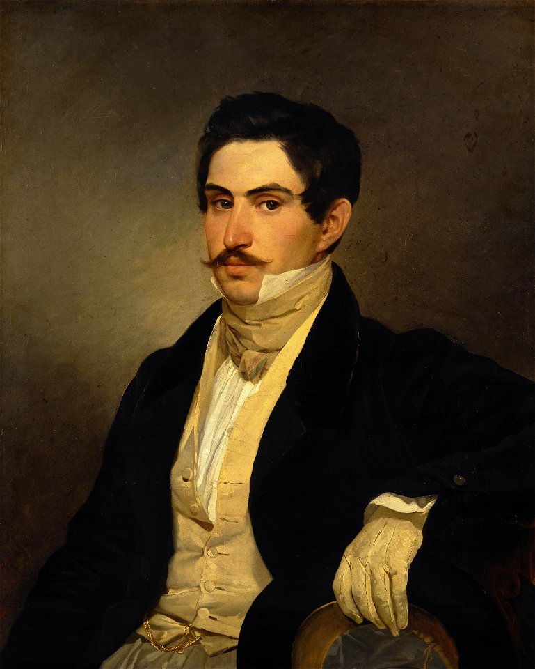 К. П. Брюллов. Портрет Н.А. Охотникова (1827 год)