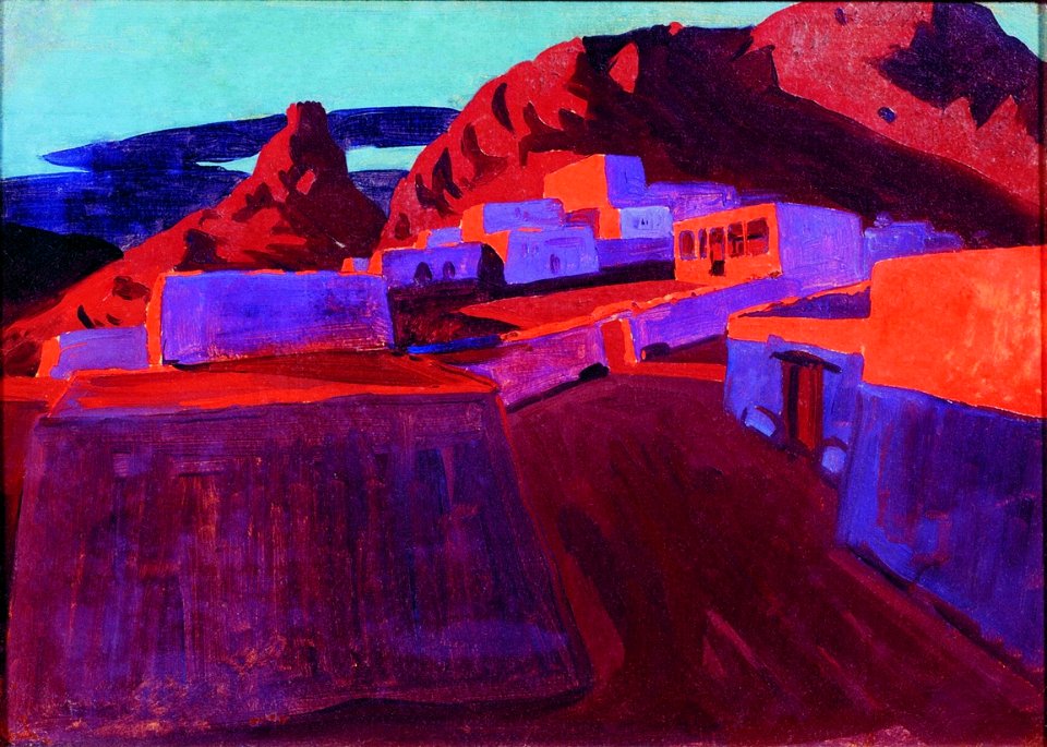 И. Н. Занковский. Вид аула Хунзах