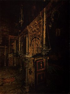 Иконостас деревянной церкви Иоанна Богослова на Ишне