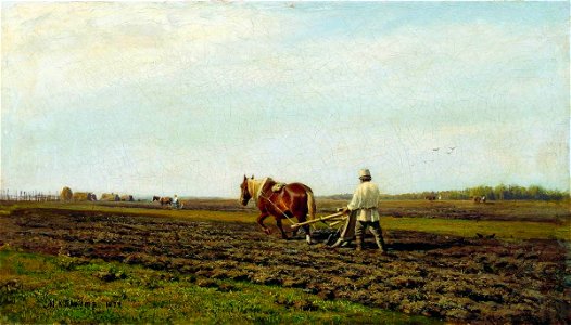 Клодт На пашне 1872