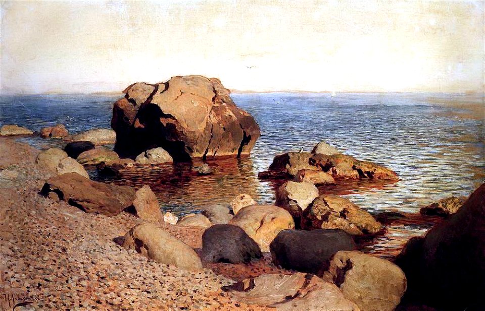 Левитан У берега моря. Крым