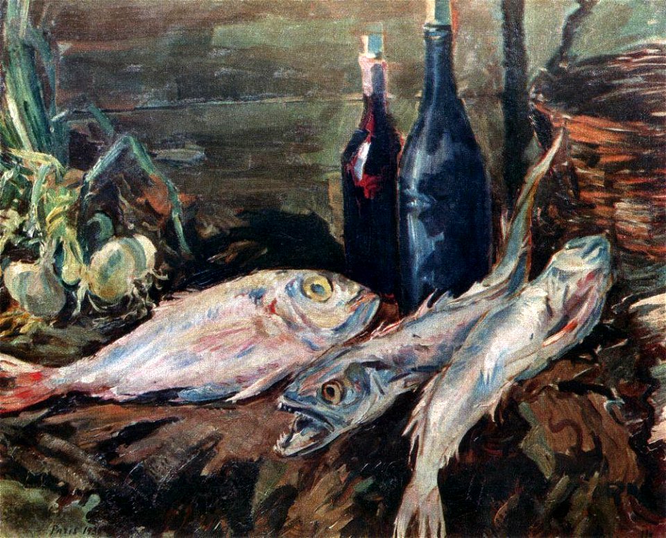 Коровин Натюрморт с рыбами (1930)