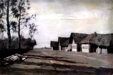 Левитан Лунная ночь. Деревня