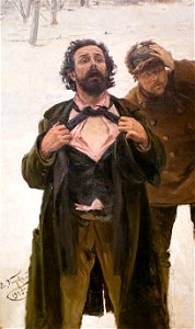 Маковский - этюд к картине 9 января 1905 года на Васильевском острове