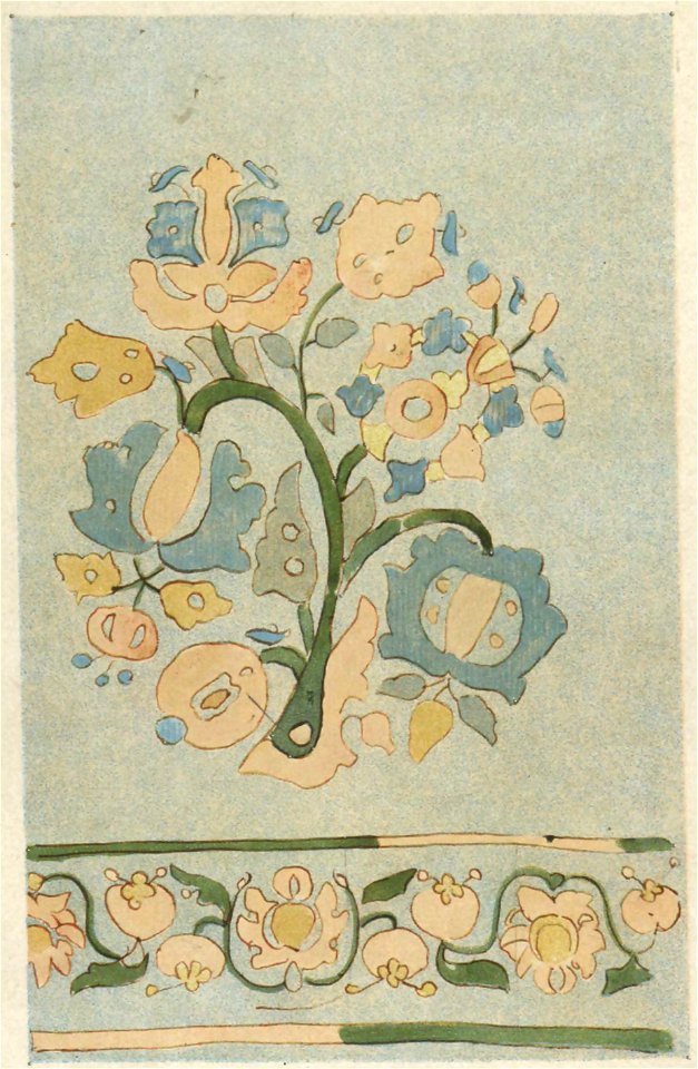Мотиви українського орнаменту. 1902. №25. Вишивка кольоровими нитками