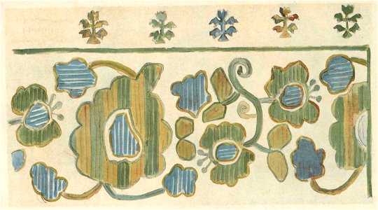 Мотиви українського орнаменту. 1902. №08. Вишивка кольоровим папером