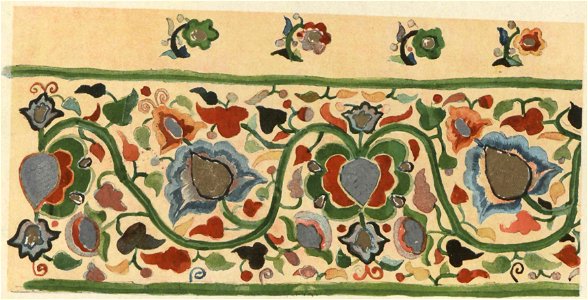 Мотиви українського орнаменту. 1902. №32. Вишивка шовком, золотом і сріблом