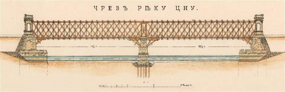 Мост через Цну. Николаевская жд
