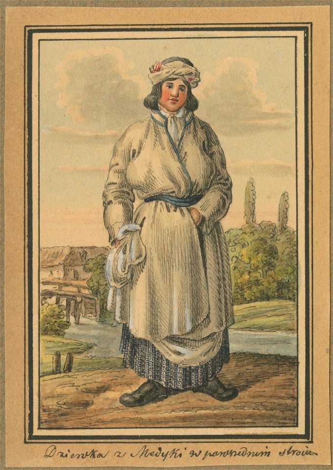 Медика. Жінка в повсякденному одязі. 1837