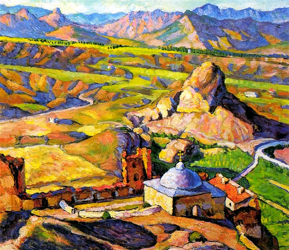 Машков И. И., Вид Генуэзской крепости в Судаке. 1917г