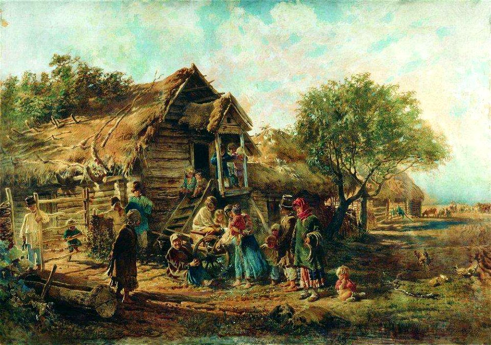 Маковский После базара 1876