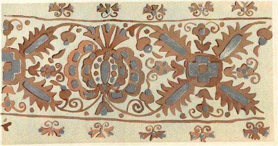 Мотиви українського орнаменту. 1902. №30. Вишивка шовком і сріблом