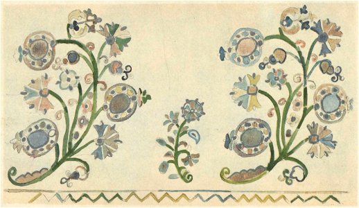 Мотиви українського орнаменту. 1902. №38. Вишивка шовком і сріблом