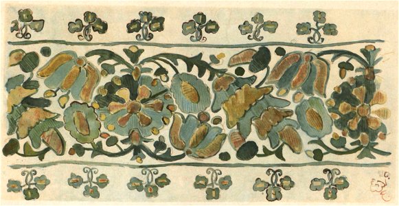 Мотиви українського орнаменту. 1902. №04. Вишивка шовком і золотом