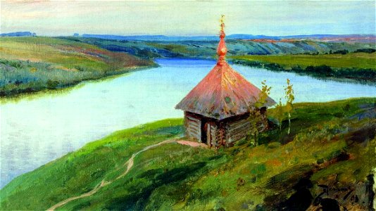 Поленов Часовня на берегу Оки