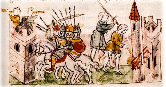 Радзивіллівський літопис Напад Боняка на Київ (1096)