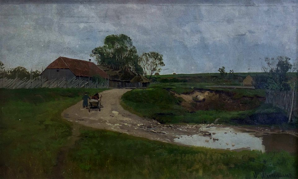 Пейзаж с телегой (Шишкин) (cropped)
