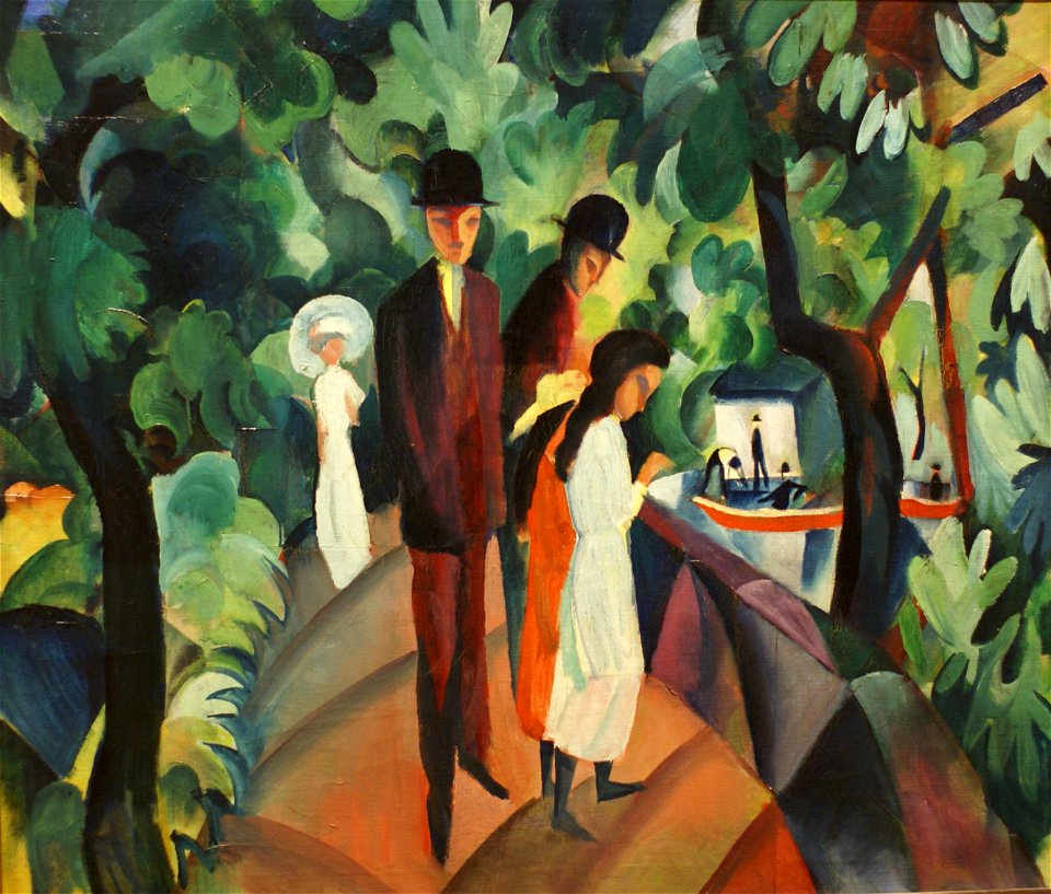 Прогулка на мосту Маке 1913
