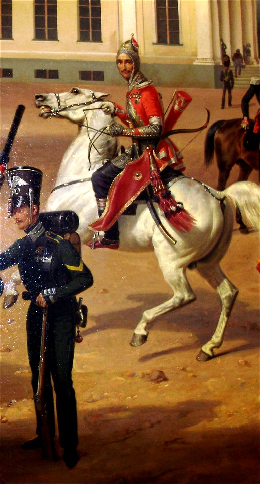 Русская гвардия в Царском Селе в 1832 году (фрагмент 4)