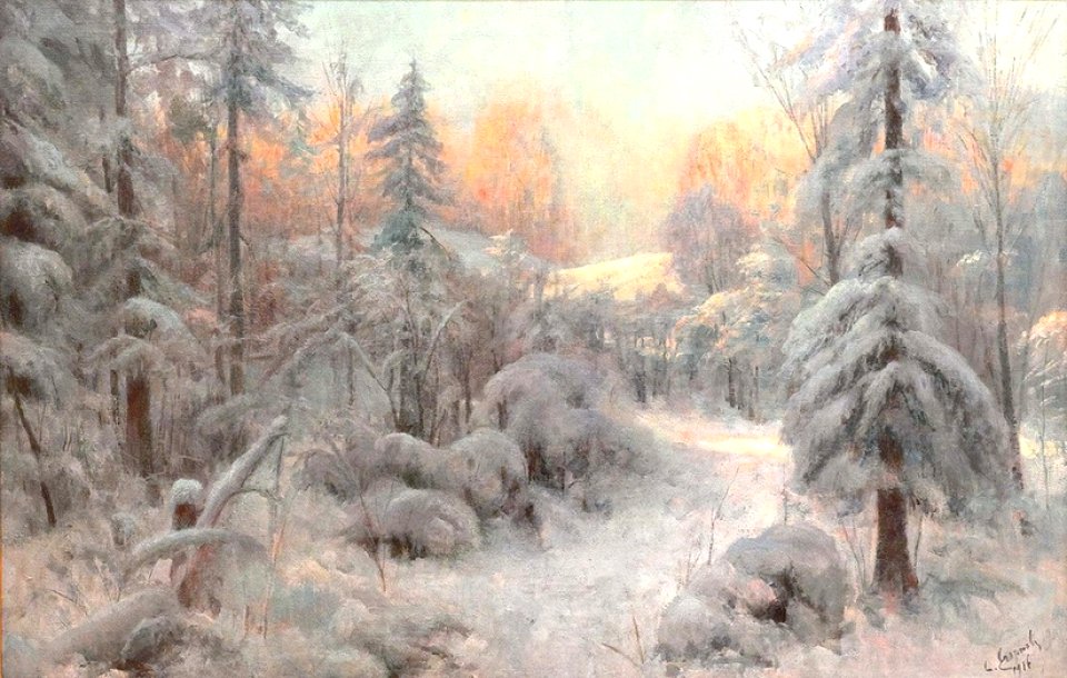 С. С. Егорнов. Зима в лесу