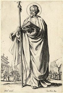 Святой Фома. Лист из серии «Большие Апостолы». 1632 Калло ГИМ e1