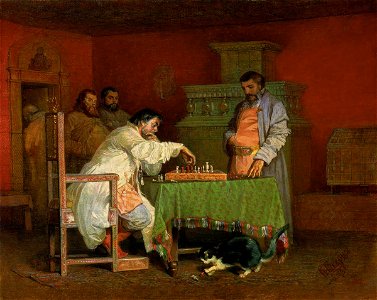 Сцена из домашней жизни русских царей (игра в шахматы)