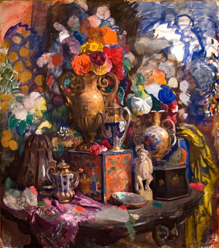 Сапунов - Цветы и фарфор (1912)
