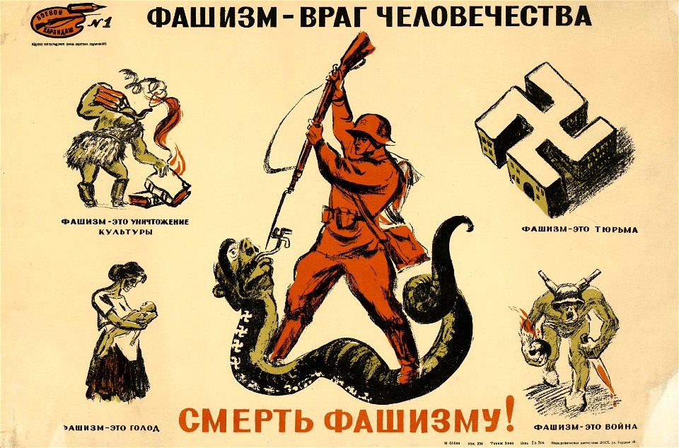 Фашизм — враг человечества. Смерть фашизму