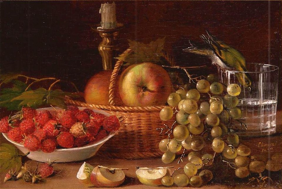 Хруцкий Плоды и птичка 1833