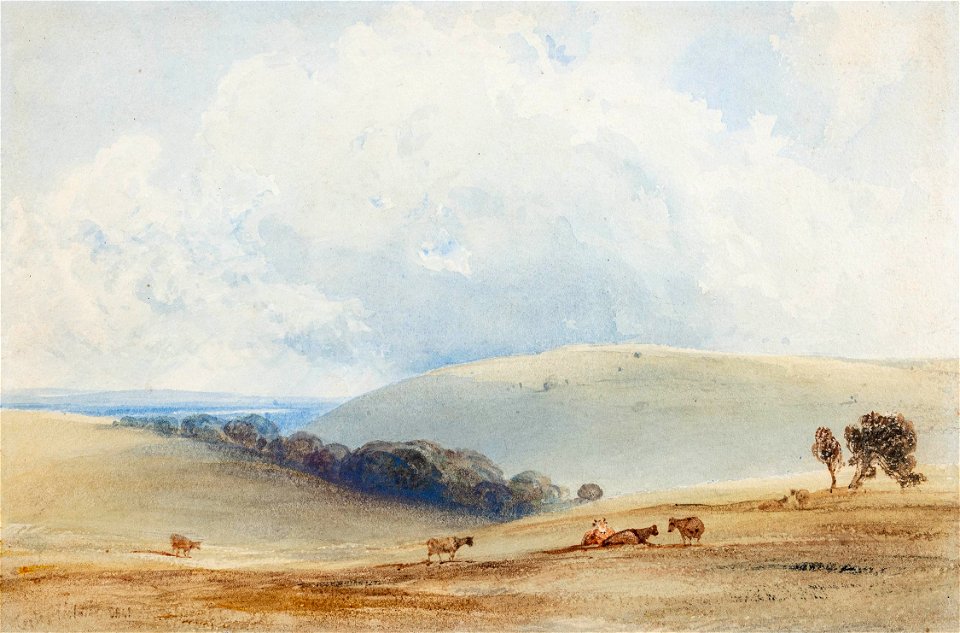 ‘Cader Idris - Merionethshire - N.Wales’ - Anthony Vandyke Copley Fielding - ref Fielding-K07733
