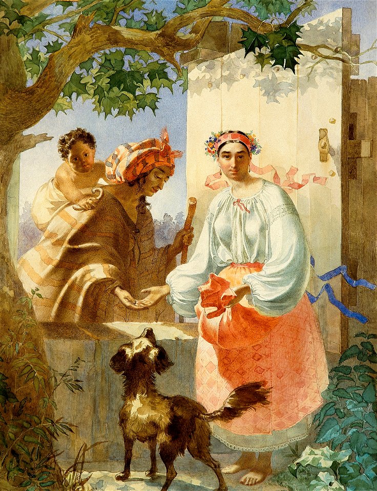 Шевченко Т. Г. (1841) Циганка-ворожка