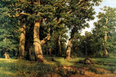 Шишкин И. И. (1887) Дубовая роща